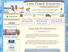 Tablet Screenshot of lakepowellgroceries.com